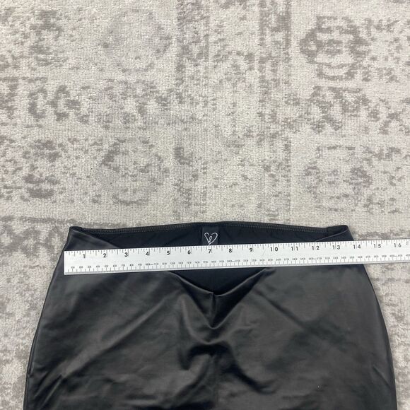 Windsor Mini Skirt Women's Black Lined V Cut Waist Casual Size Small Medium - Picture 2 of 4